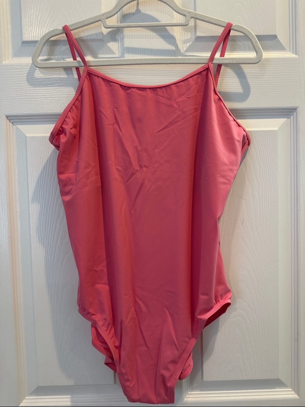 XXL Balera Rose Dancewear Leotard with spaghetti straps and shelf bra